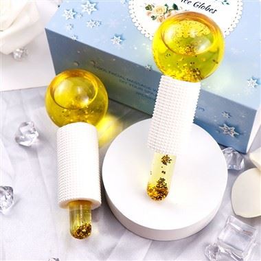 Globe de refroidissement en or pour le cercle des yeux du cou du visage