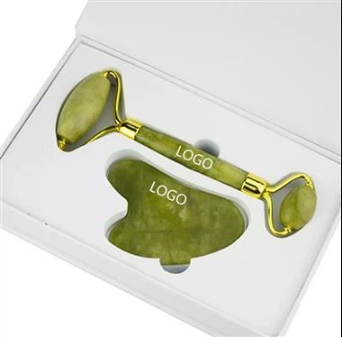 Xiuyan Facial Massage Jade Roller Gua Sha Set Avec Boîte