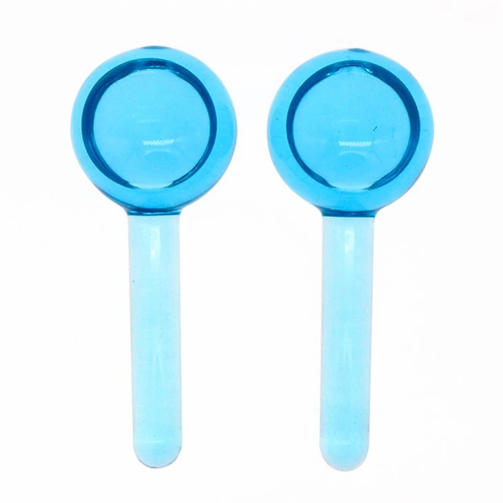 Globes de glace pour le visage en gel bleu