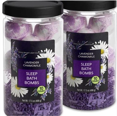 Bombe de bain de sommeil profond de camomille lavande