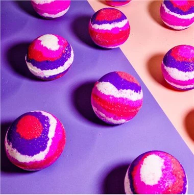 Bombe de bain à framboise