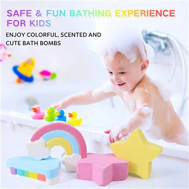 Bombes de bain arc-en-ciel pour les enfants
